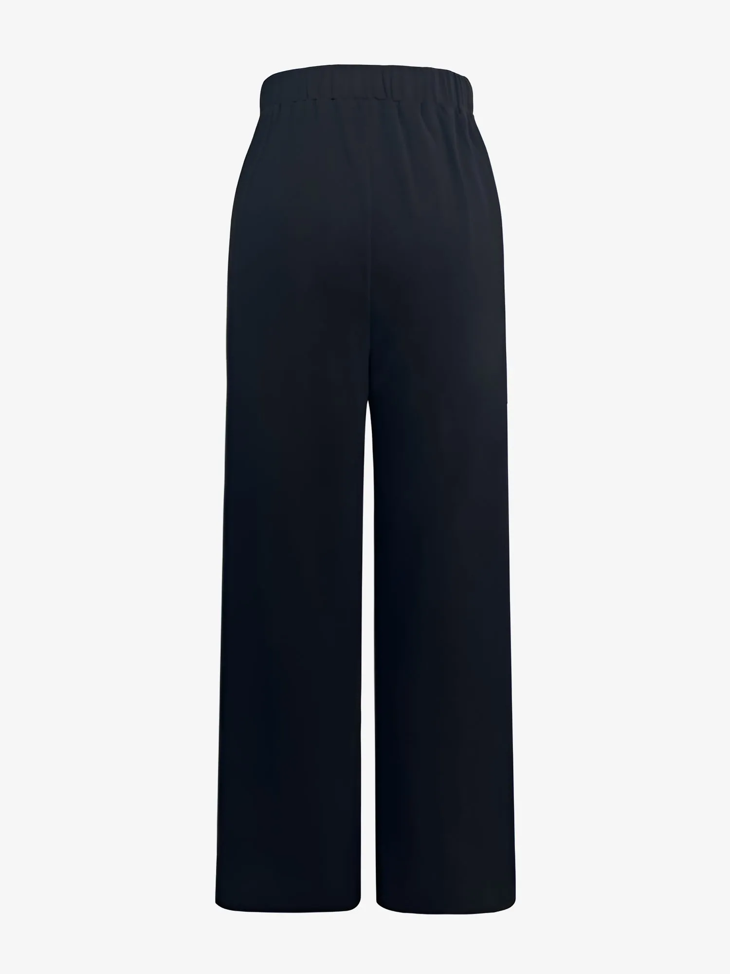 Solid Color Buttoned Decor Wide Leg Trousers Pants sold by Allegra K product image thumbnail 5