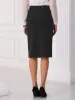 High Waist Side Slit Office Work Midi Pencil Skirt sold by Allegra K