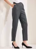 High Waist Pocketed Straight Leg Ankle Pants Slacks sold by Allegra K