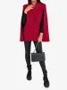 Solid Color Loose Fitting Notched Lapel Cape Coat sold by Allegra K