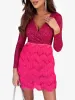 Sequin Glitter Fringe Patchwork Bodycon Mini Dress sold by Allegra K