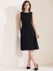 Crew Neck Sleeveless Pocketed A-Line Midi Dress sold by Allegra K