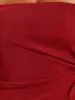 Strapless Drawstring Ruched Slit Asymmetrical Hem Tops sold by Allegra K