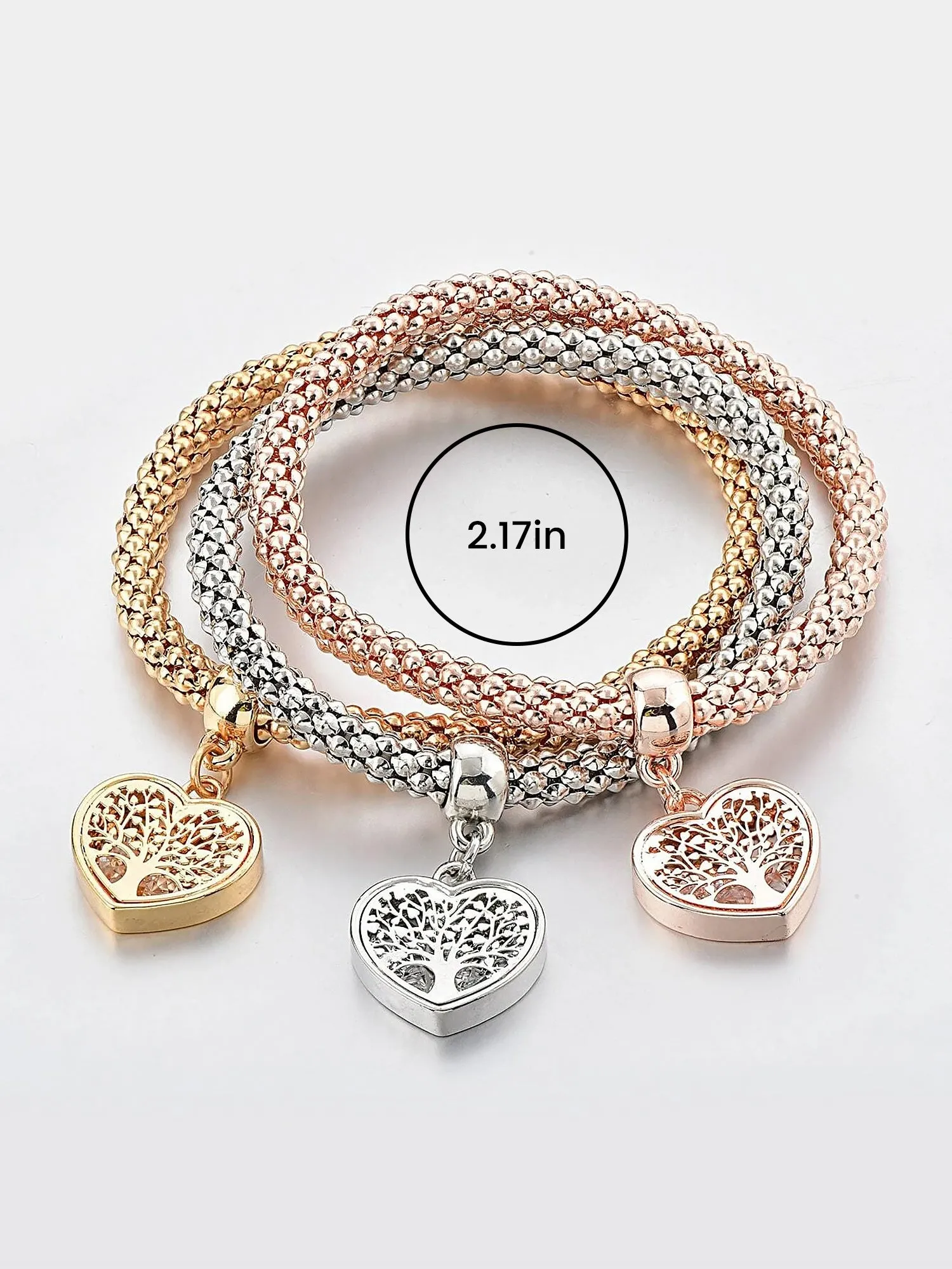 3 Packs Corn Chain Alloy Pendant Bracelet Set sold by Allegra K product image thumbnail 4