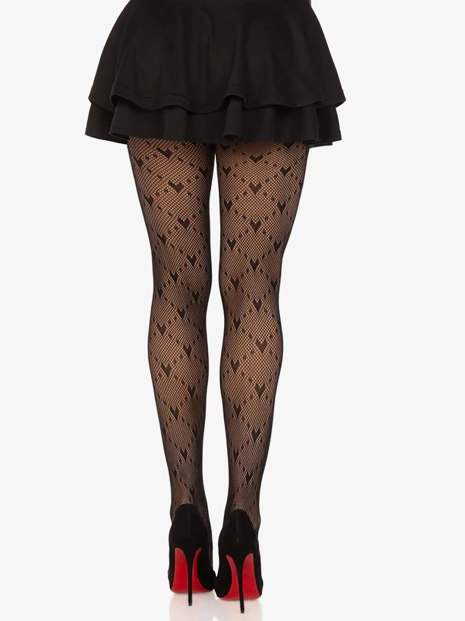 2 Pairs Heart Pattern Stockings Pantyhose sold by Allegra K product image thumbnail 2