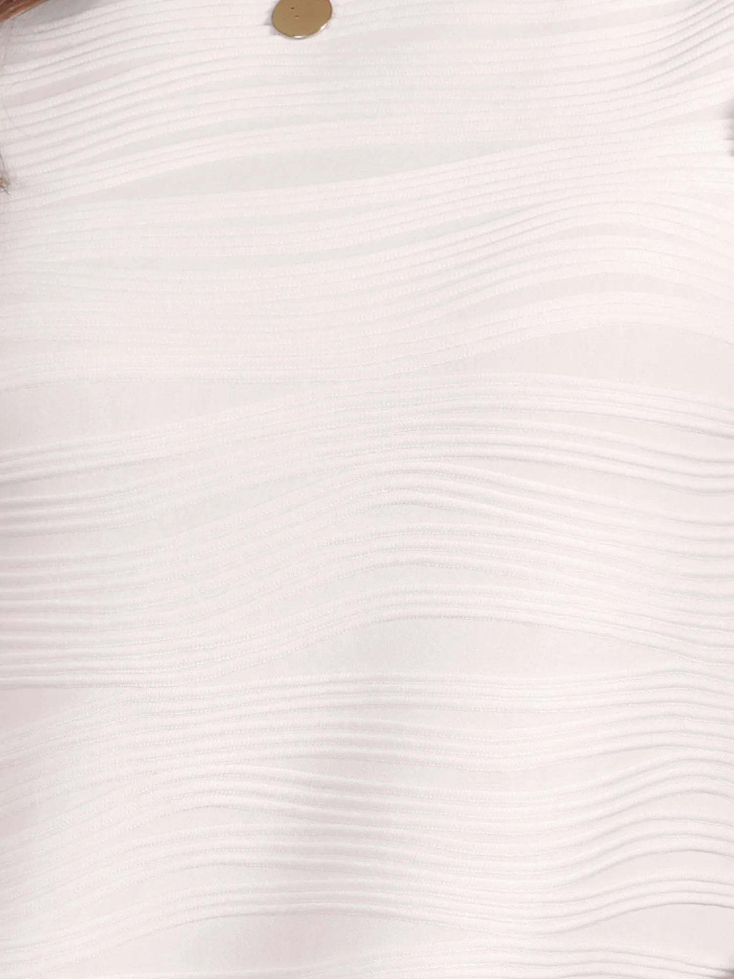 Ruffle Sleeve Crew Neck Textured Casual Blouse sold by Allegra K product image thumbnail 4