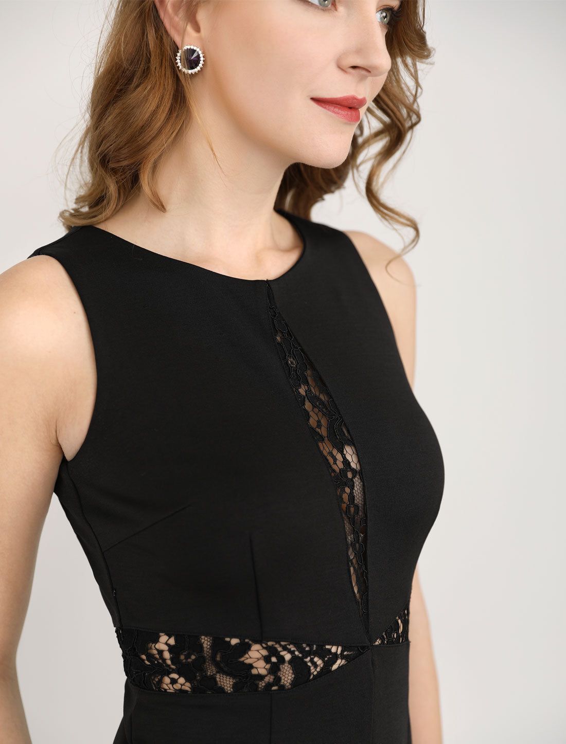 Lace Pencil Bodycon Above Knee Cocktail Party Dress sold by Allegra K product image thumbnail 4