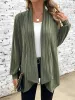 Long Sleeve Solid Color Open Front Cardigants sold by Allegra K