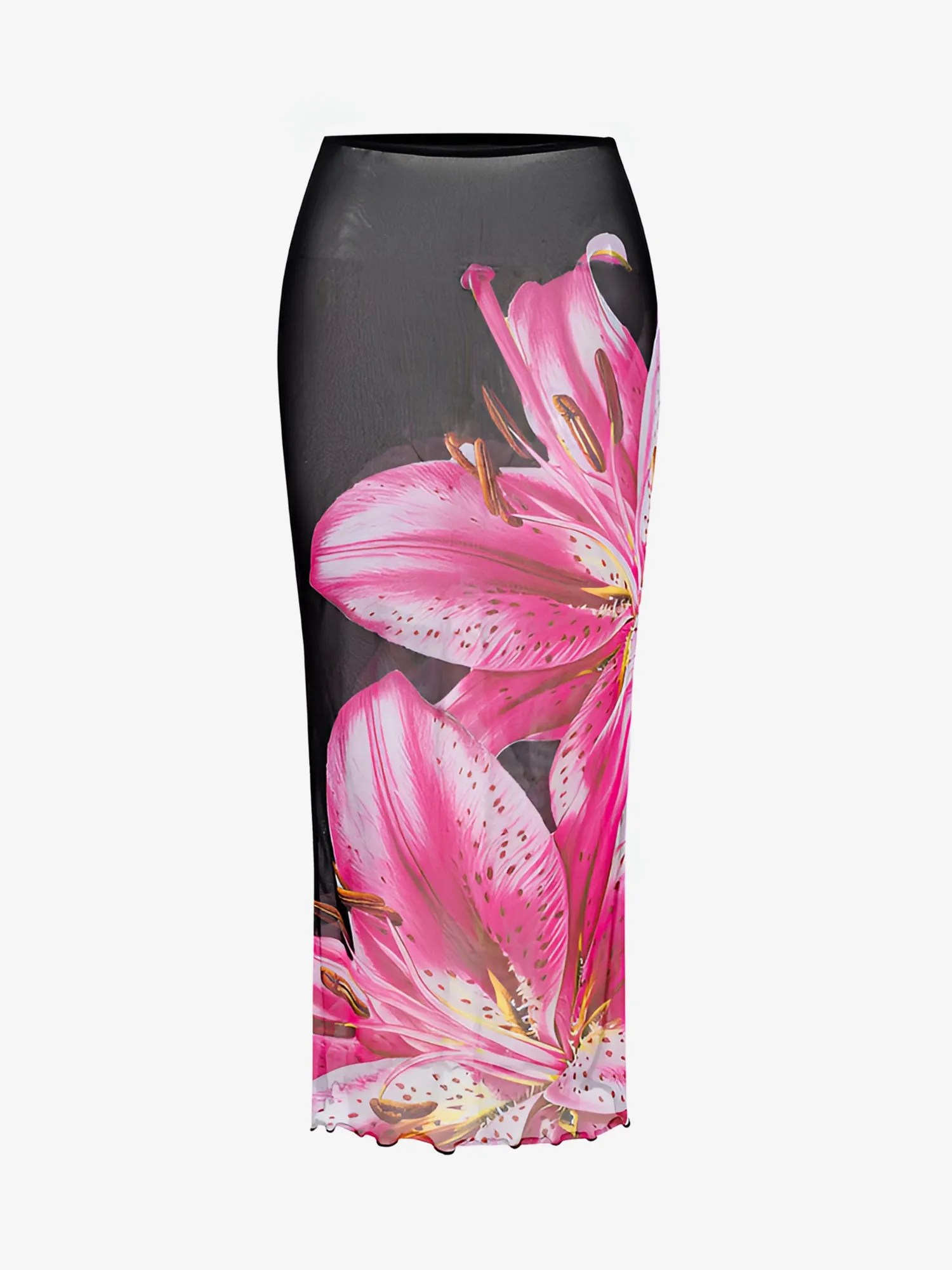 3 Pieces Lace-Up Halter Neck Bikinis & Floral Maxi Skrit Cover Ups Set sold by Allegra K product image thumbnail 4