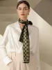 Polka Dot Print Headband Long Silky Scarf sold by Allegra K