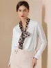 Polka Dot Print Headband Long Silky Scarf sold by Allegra K