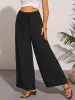 Casual Wide Leg Elastic Waist Pocketed Pants sold by Allegra K