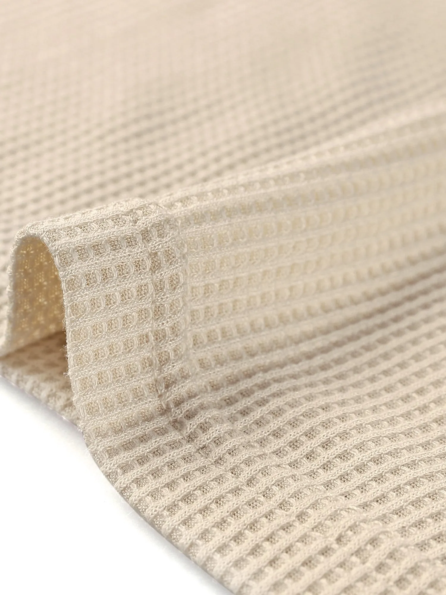 Waffle Knit Tunic Tops Button Up V Neck Henley T-shirt Shirt sold by Allegra K product image thumbnail 4