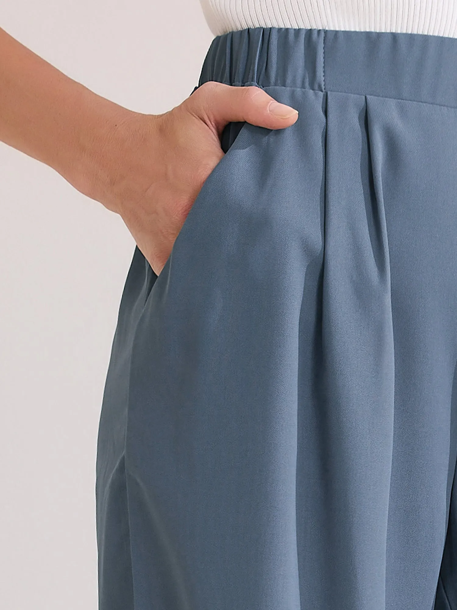 Dressy Casual Wide Leg Pocketed Business Work Suit Pants sold by Allegra K product image thumbnail 4