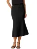 Texture Stretchy Bodycon Mermaid Midi Skirt sold by Allegra K