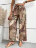 Paisley Floral Boho Elastic Waist Wide Leg Pants sold by Allegra K