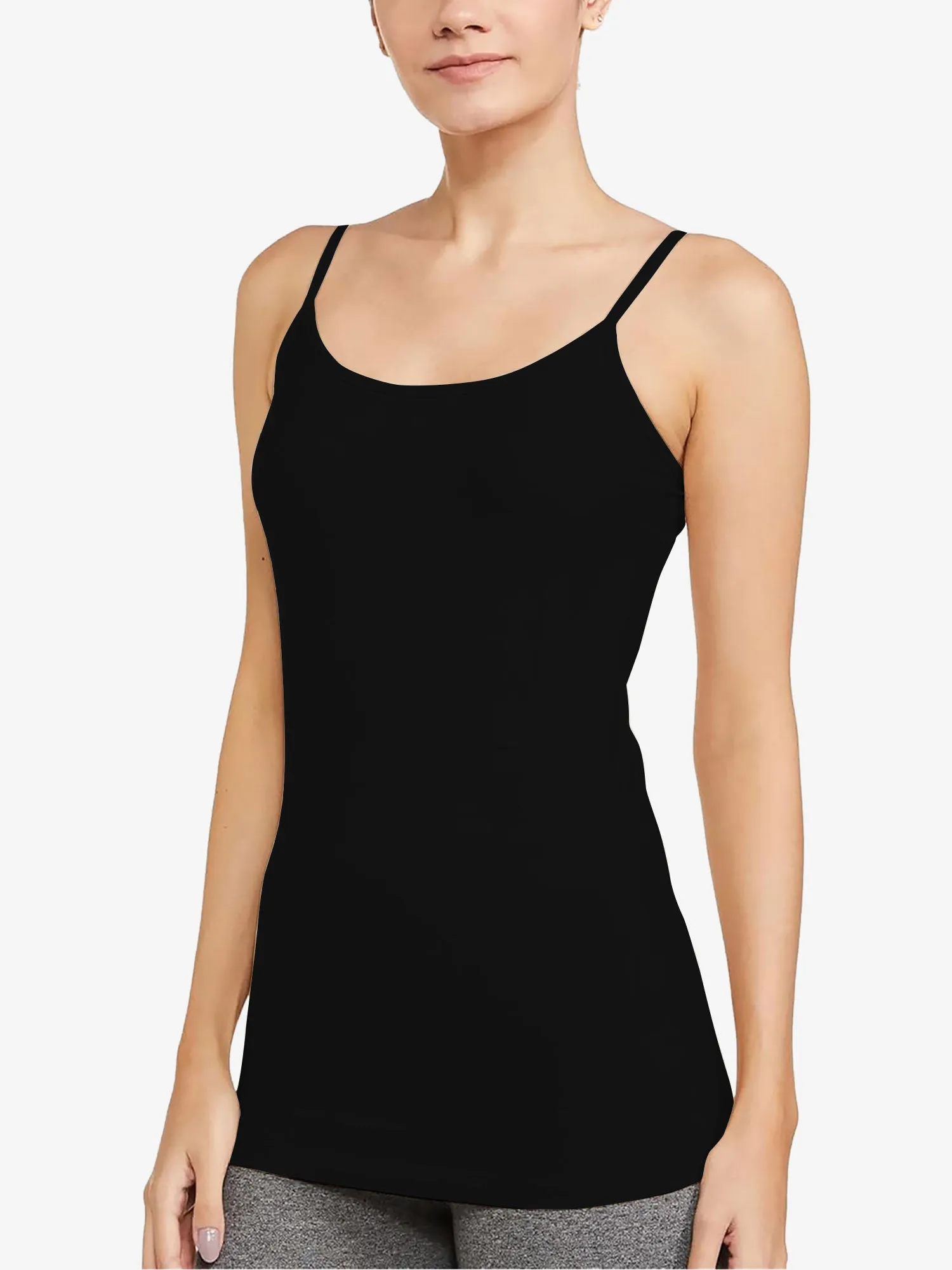 3 Pieces Spaghetti Strap Solid Color Padded Cami Top Set sold by Allegra K product image thumbnail 2