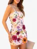 Floral Embroidery Spaghetti Strap Mini Dress sold by Allegra K