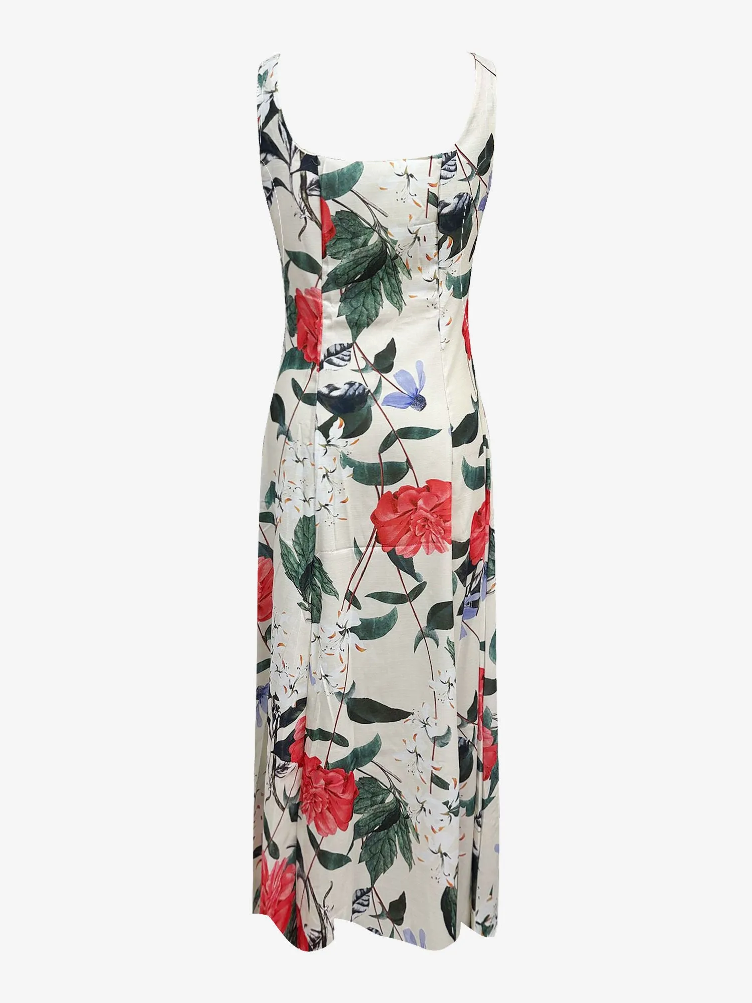 Floral Printed Sleeveless Square Neck Maxi Dress sold by Allegra K product image thumbnail 5