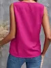 Solid Color Ruffled V Neck Sleeves Blouse sold by Allegra K