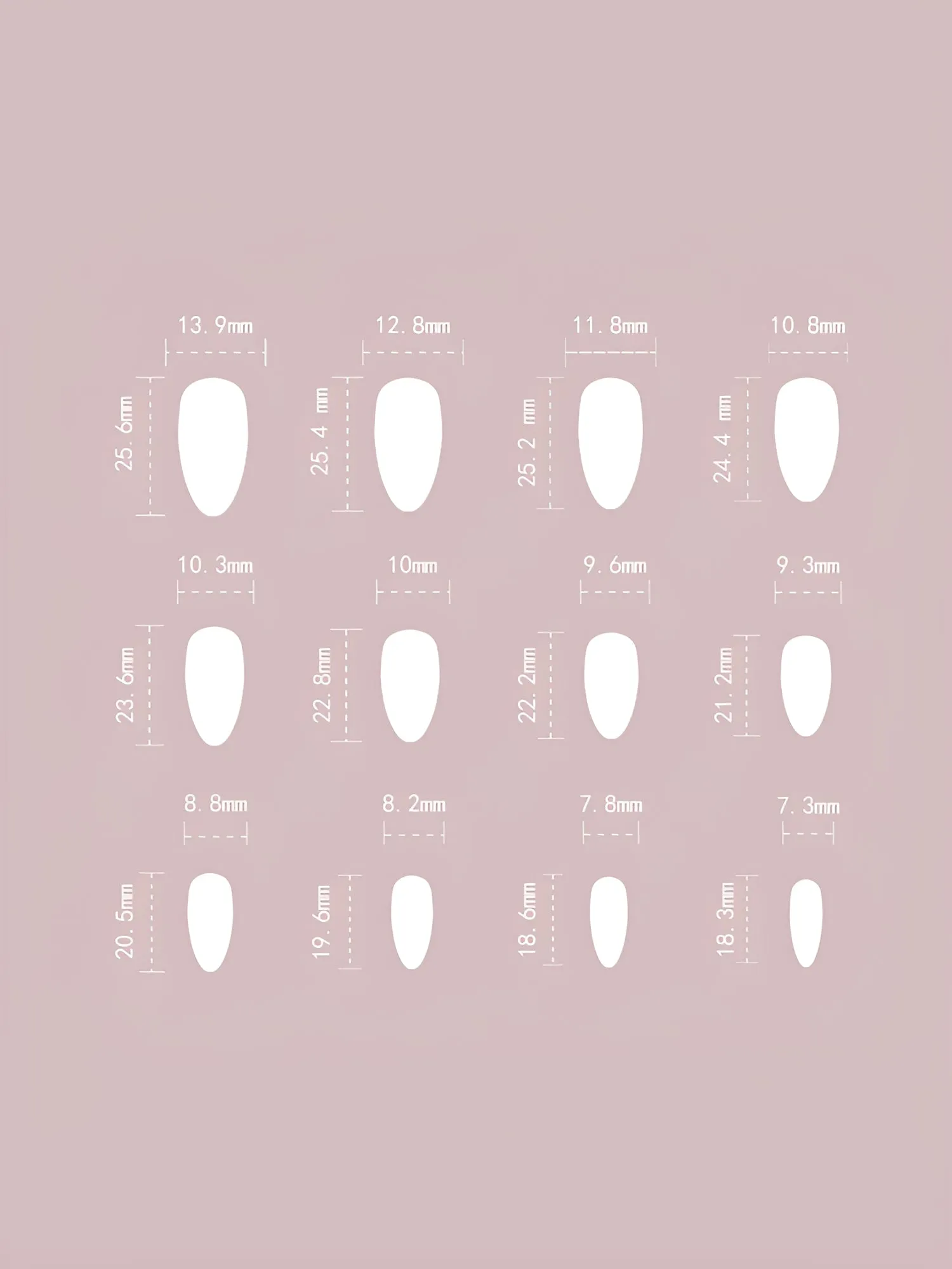 1 Pack Bow Medium Almond Press-On Nails sold by Allegra K product image thumbnail 5