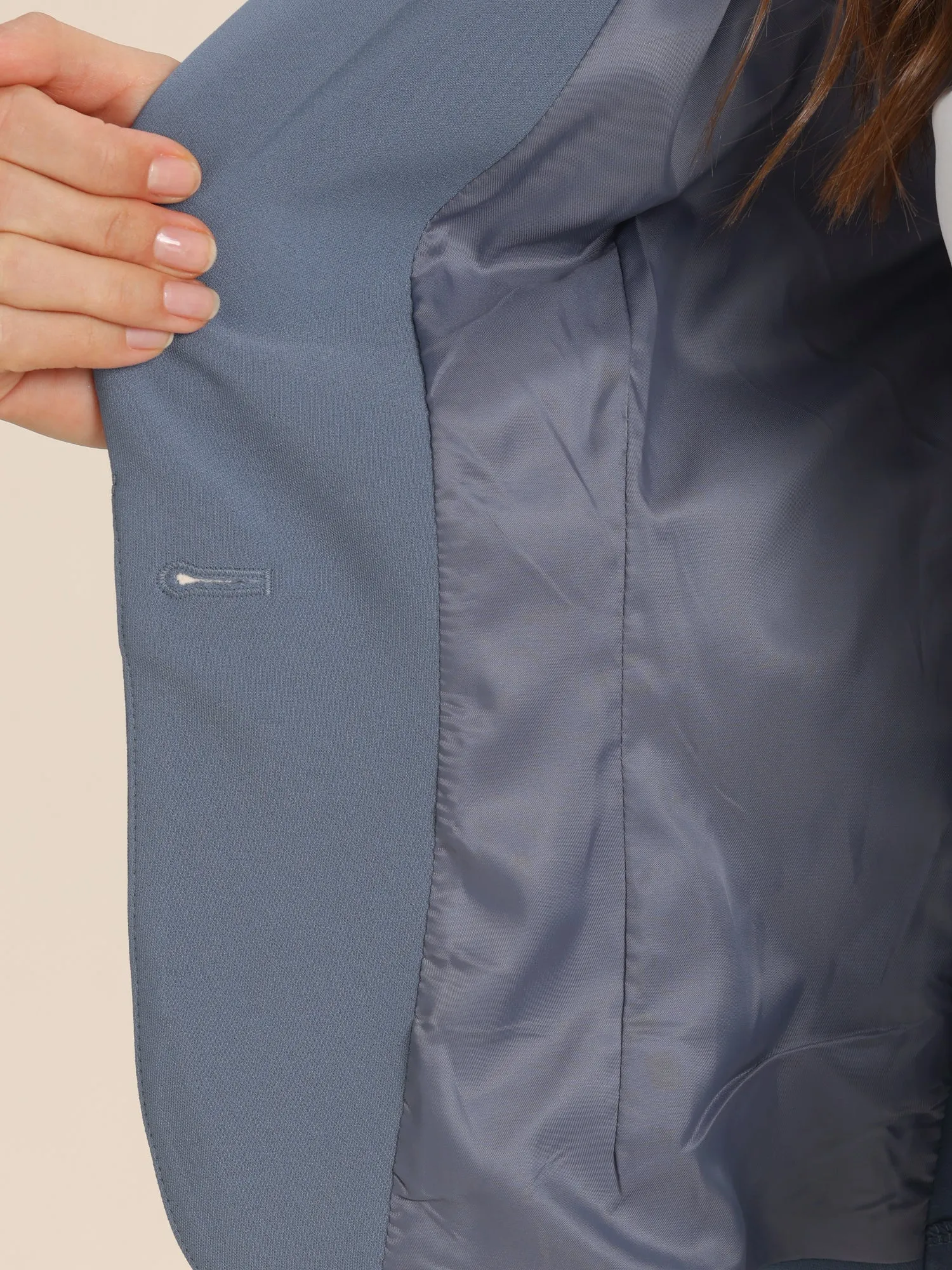 2 Pieces Long Sleeve Blazer & Pencil Skirt Suit Set sold by Allegra K product image thumbnail 4