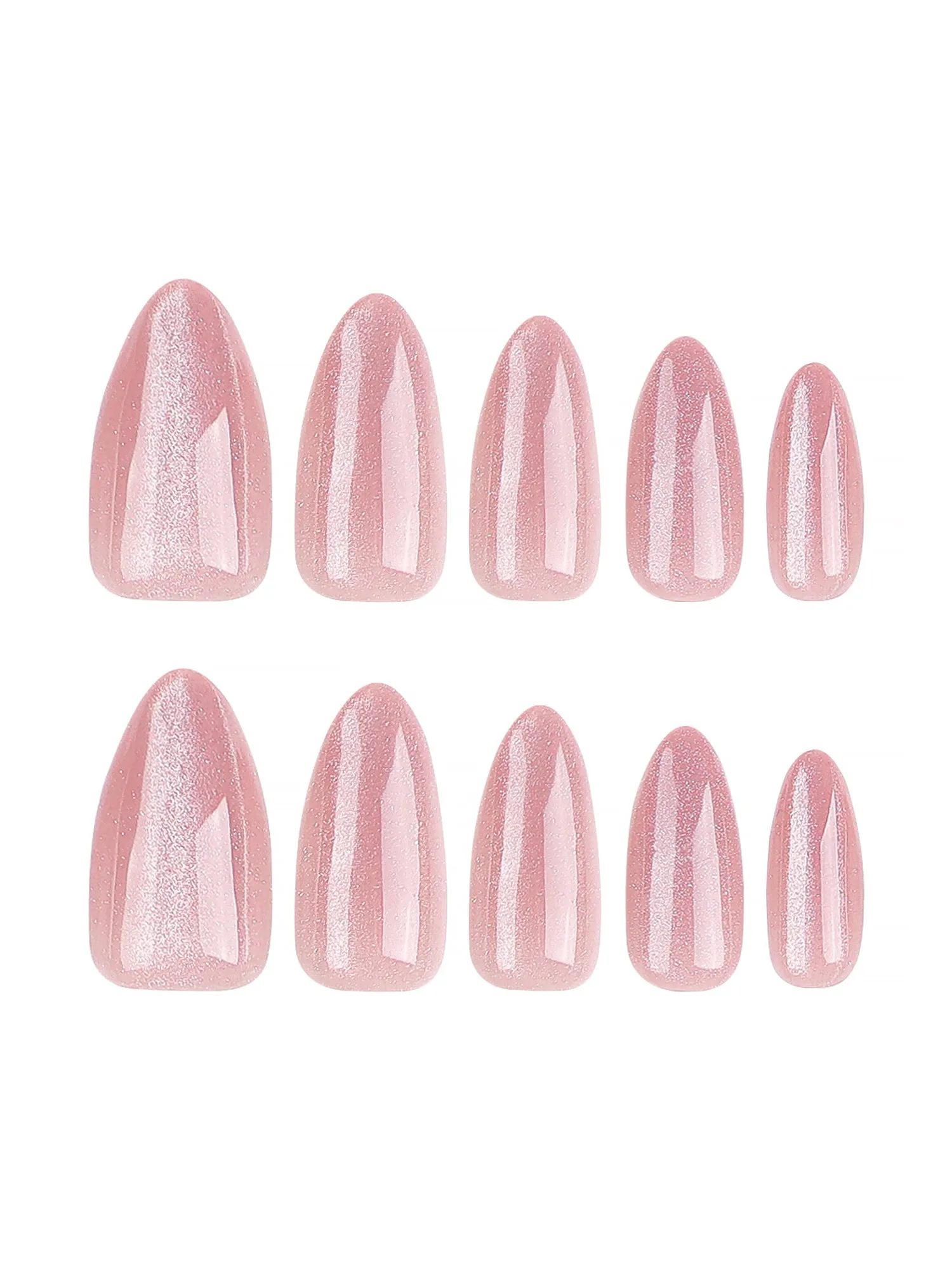 1 Pack Glitter Medium Almond Press-On Nails sold by Allegra K product image thumbnail 4