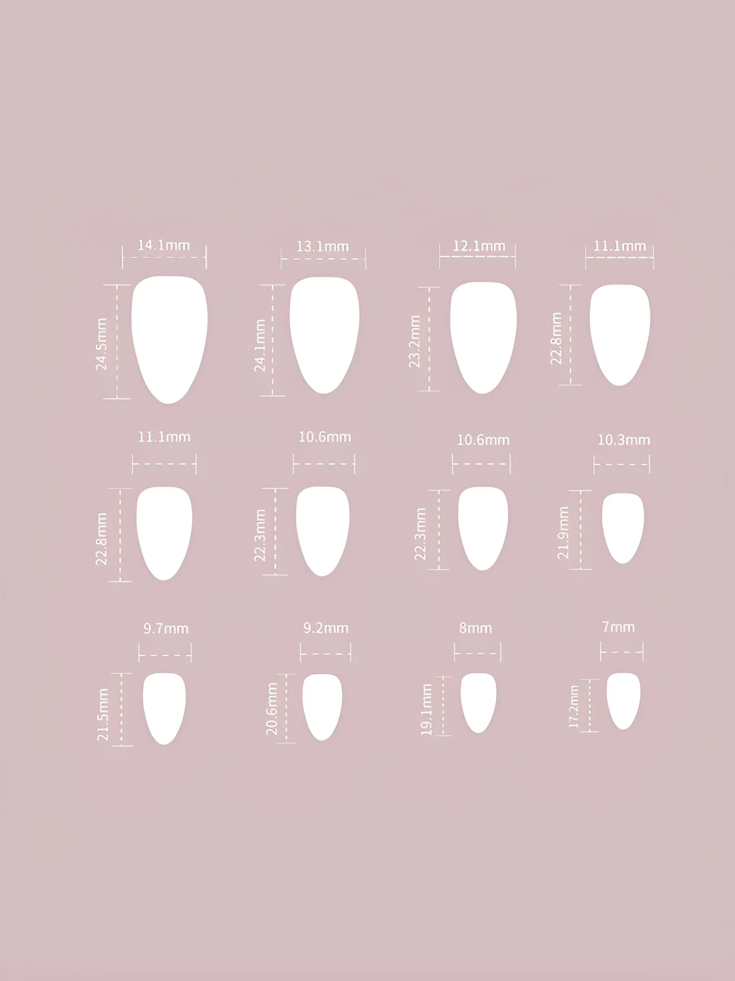 1 Pack Glitter Medium Almond Press-On Nails sold by Allegra K product image thumbnail 5