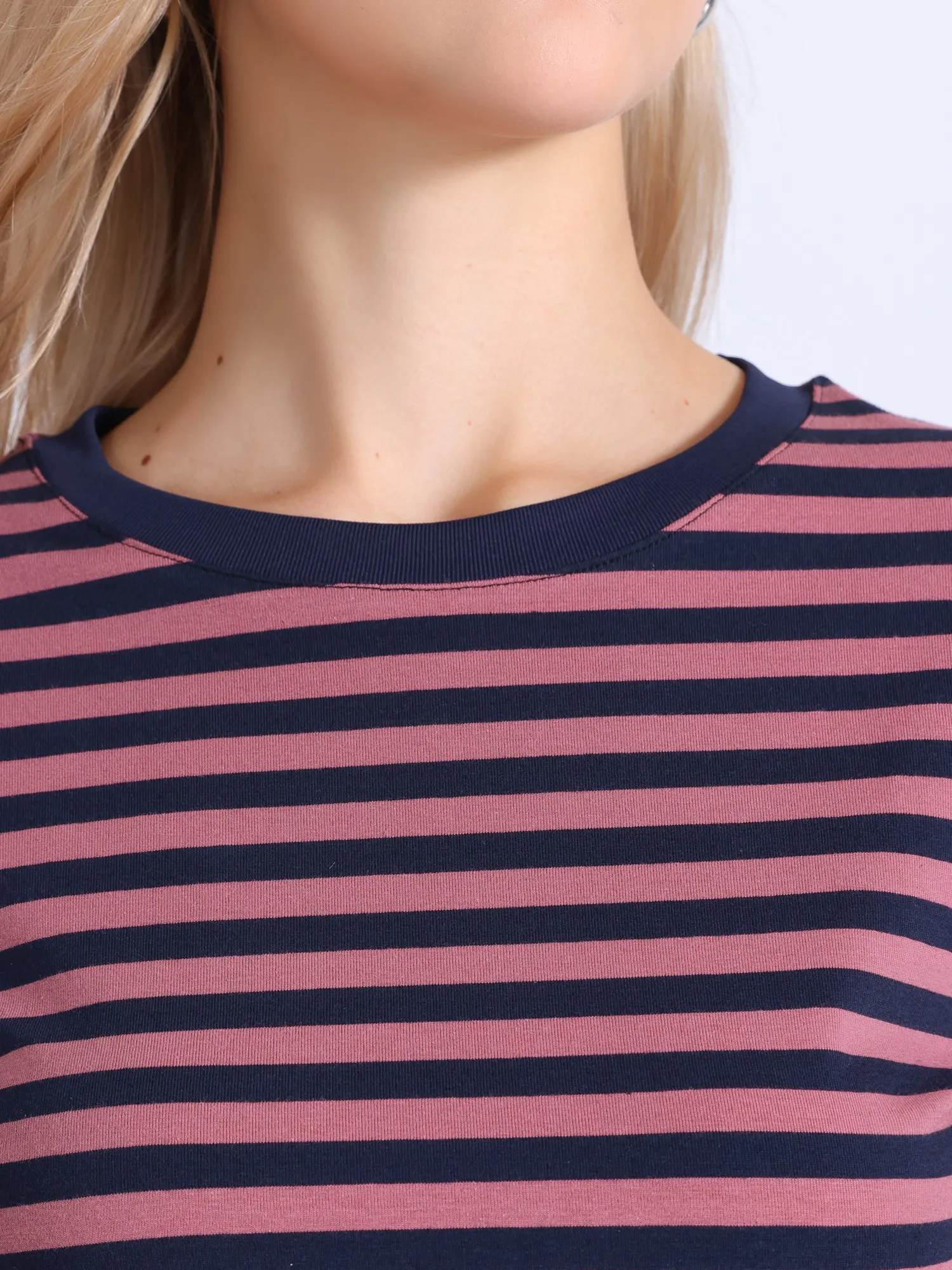 Striped Long Sleeve Crew Neck Casual Tops sold by Allegra K product image thumbnail 4