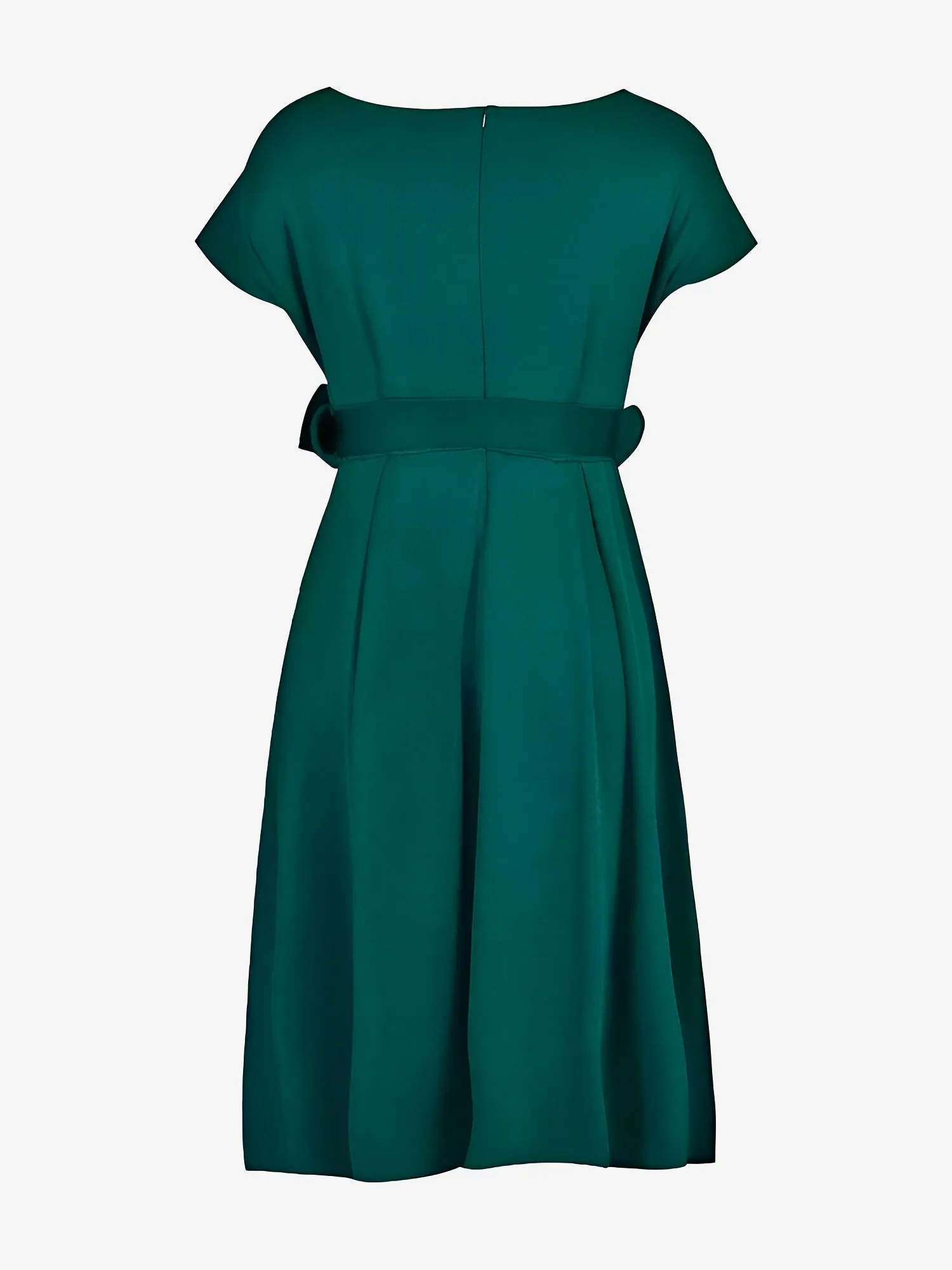 V Neck Solid Color Short Sleeve Tie Waist Dress sold by Allegra K product image thumbnail 5