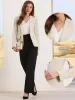 Long Sleeve One Button Business Casual Blazer sold by Allegra K