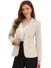 Long Sleeve One Button Business Casual Blazer sold by Allegra K