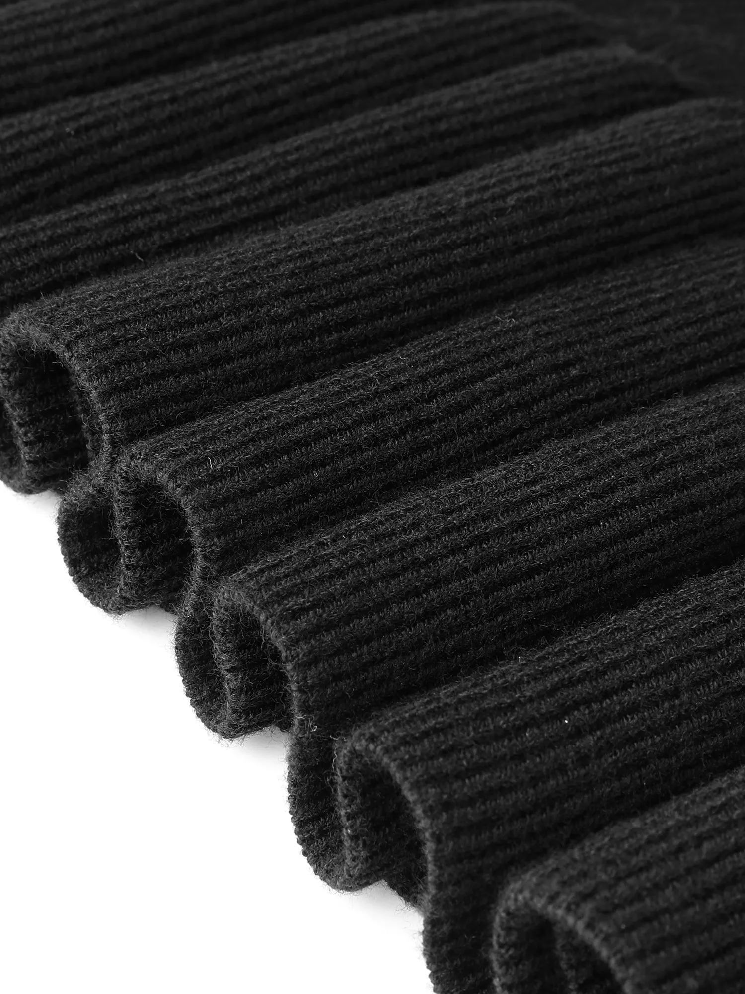 Ribbed Knitted Sleeveless Bodycon Ruffle Hem Sweater Dress sold by Allegra K product image thumbnail 5