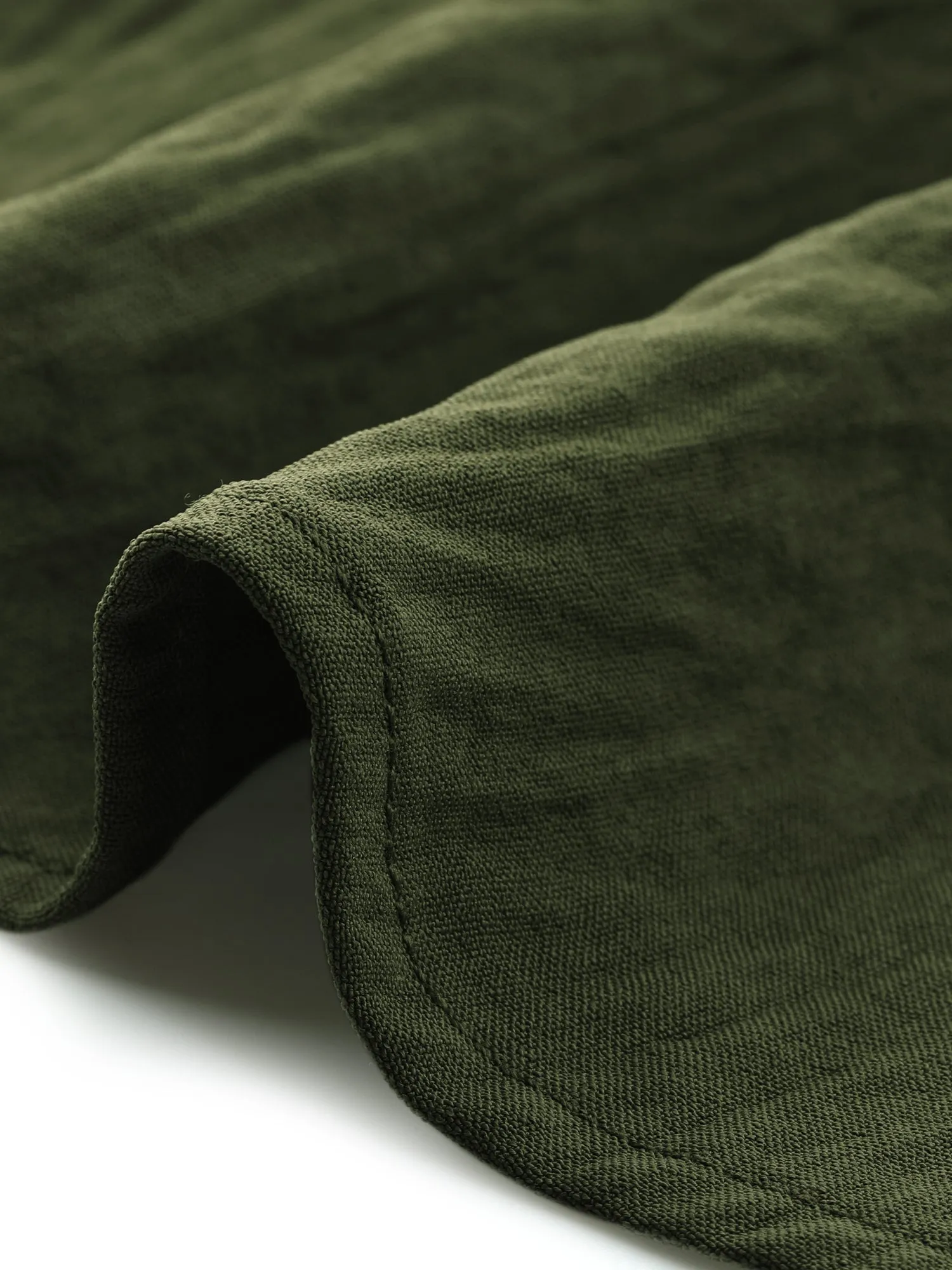 Buttoned Notch Neck 3/4 Sleeves Textured Blouse sold by Allegra K product image thumbnail 5