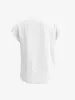 V Neck Button Solid Color Bat Sleeve Casual Blouse sold by Allegra K
