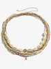 Bohemian Holiday Style Shell Beaded Waist Chain Body Chain sold by Allegra K