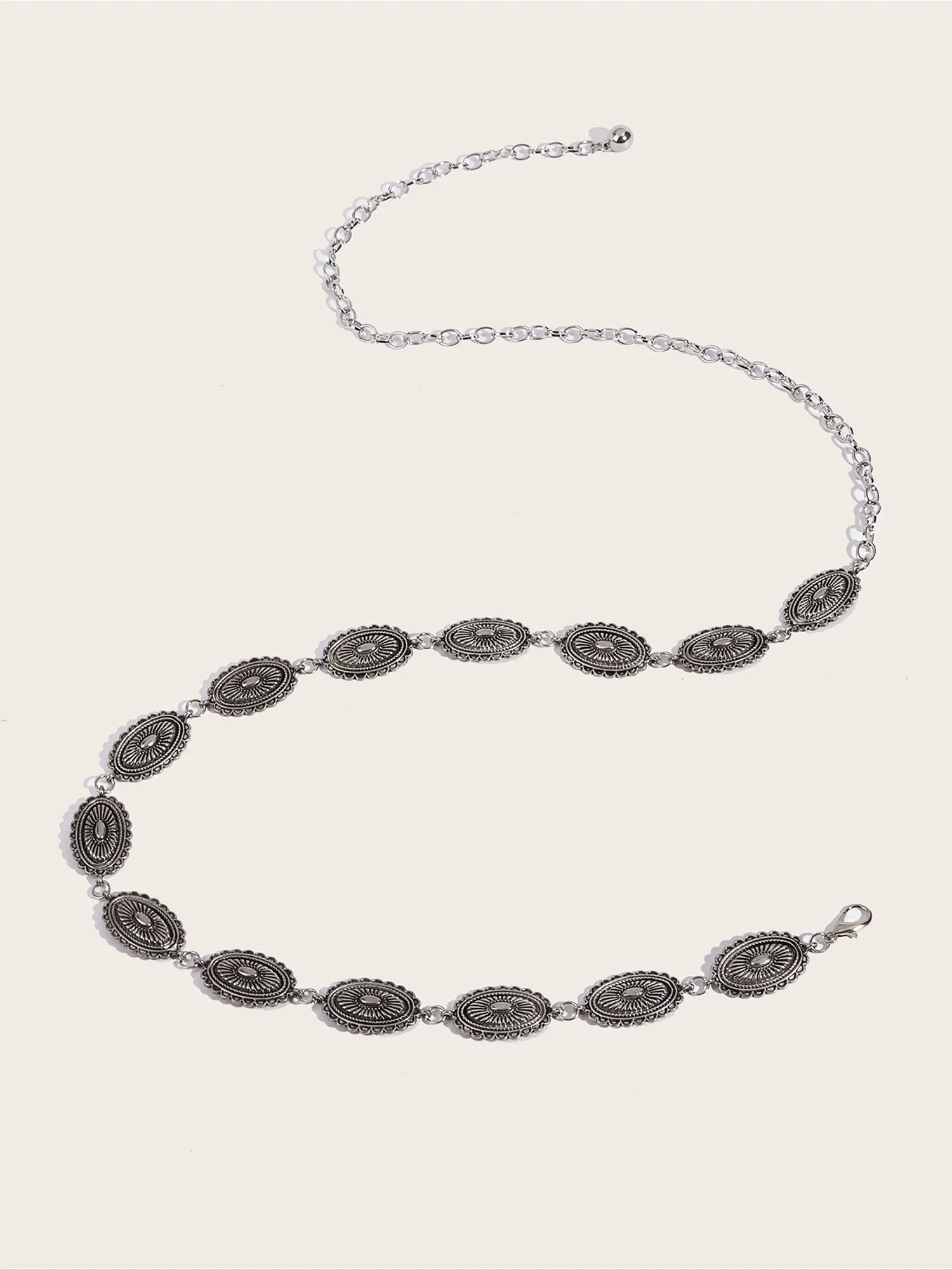 Women's Oval Shape Decorative Chain Belt sold by Allegra K product image thumbnail 3