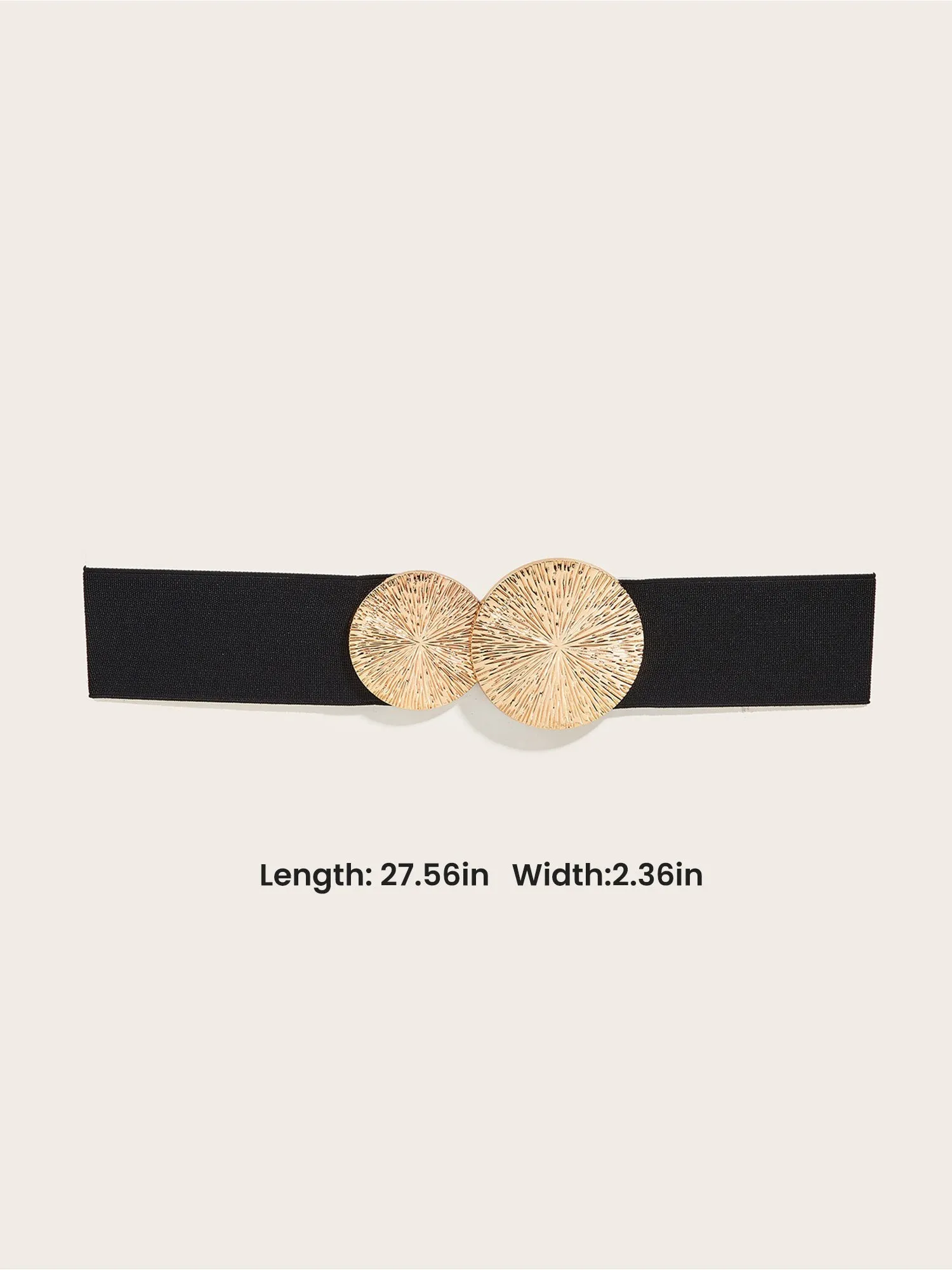 Women's Round Metal Wide Elastic Waistband Belt sold by Allegra K product image thumbnail 5