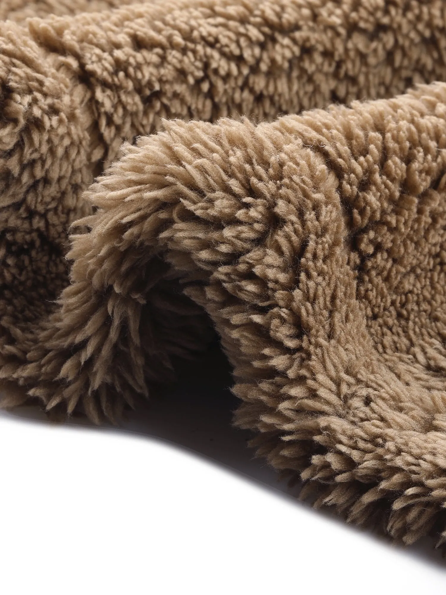 Faux Fur Long Sleeve Button Down Fleece Jacket sold by Allegra K product image thumbnail 5