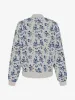 Autumn New Zipper Baseball Collar Printed Jacket Temperament Commuting Casual Versatile Jacket sold by Allegra K