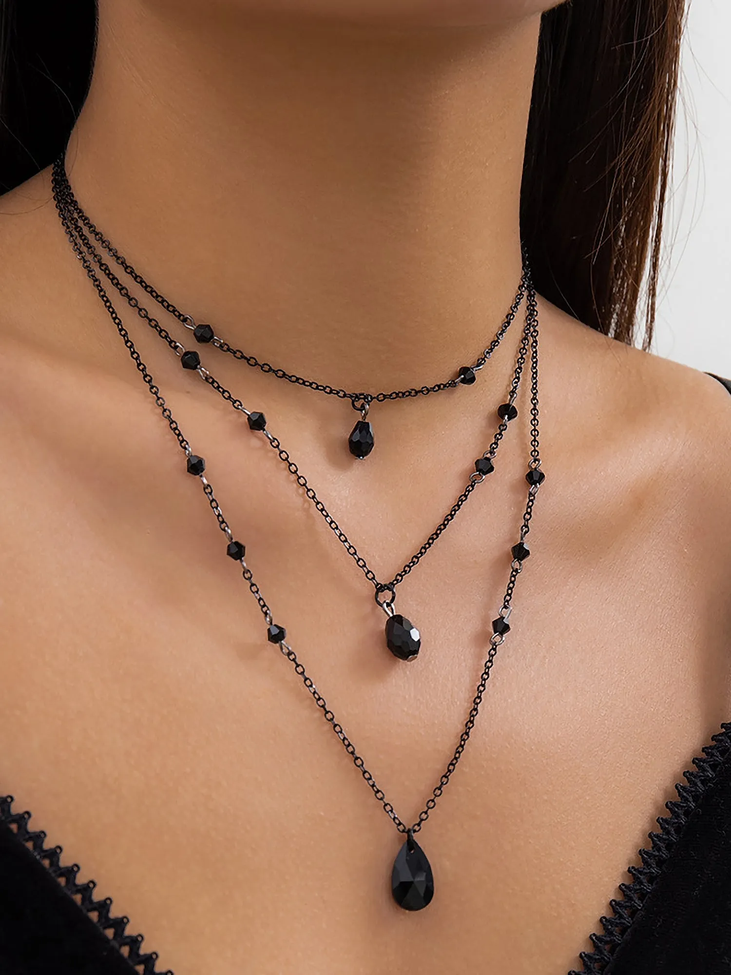 Halloween Gothic Alloy Multi-Layered Necklace sold by Allegra K product image thumbnail 2