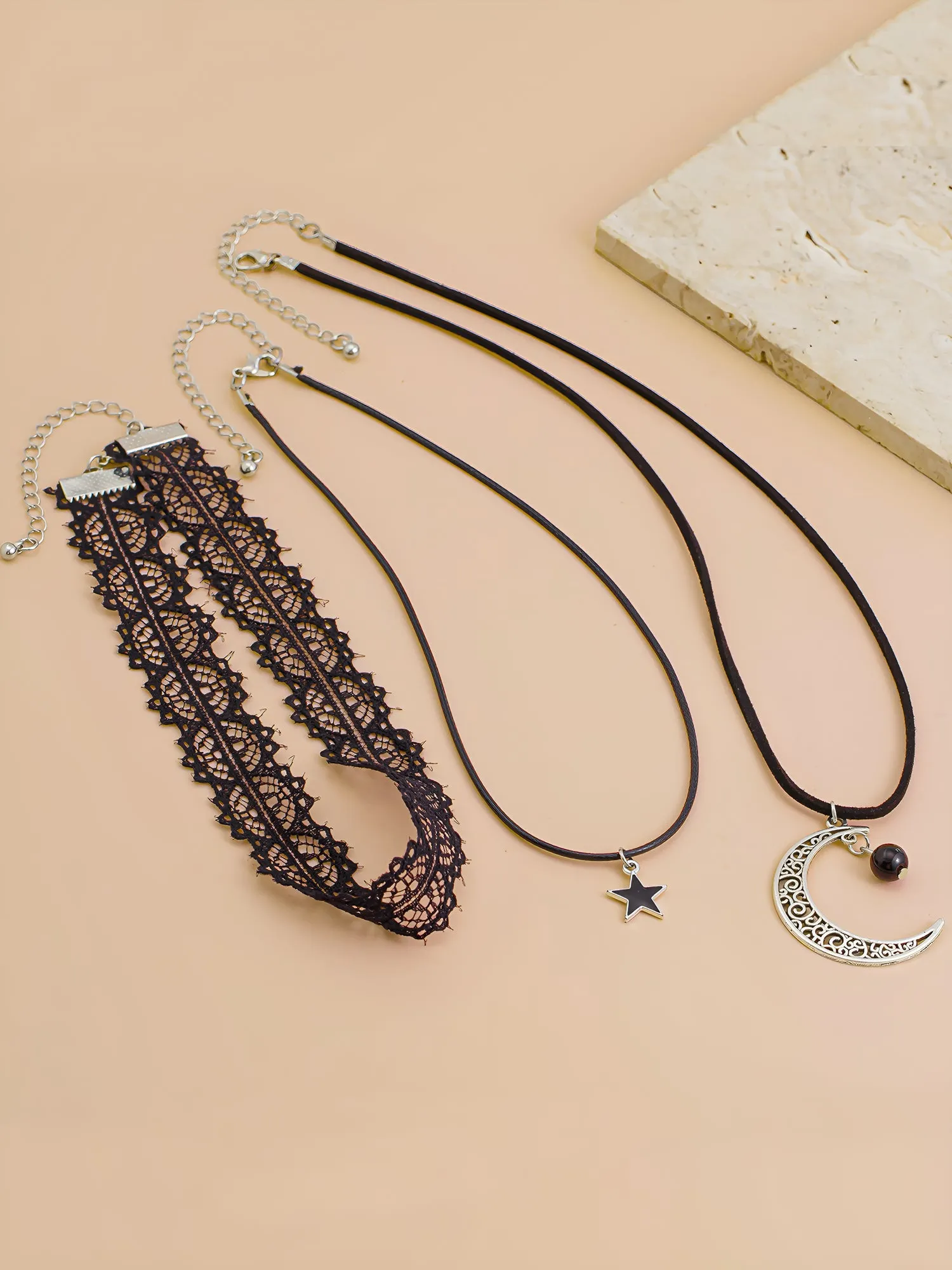 Halloween Gothic Multi-layered Lace Necklace sold by Allegra K product image thumbnail 5