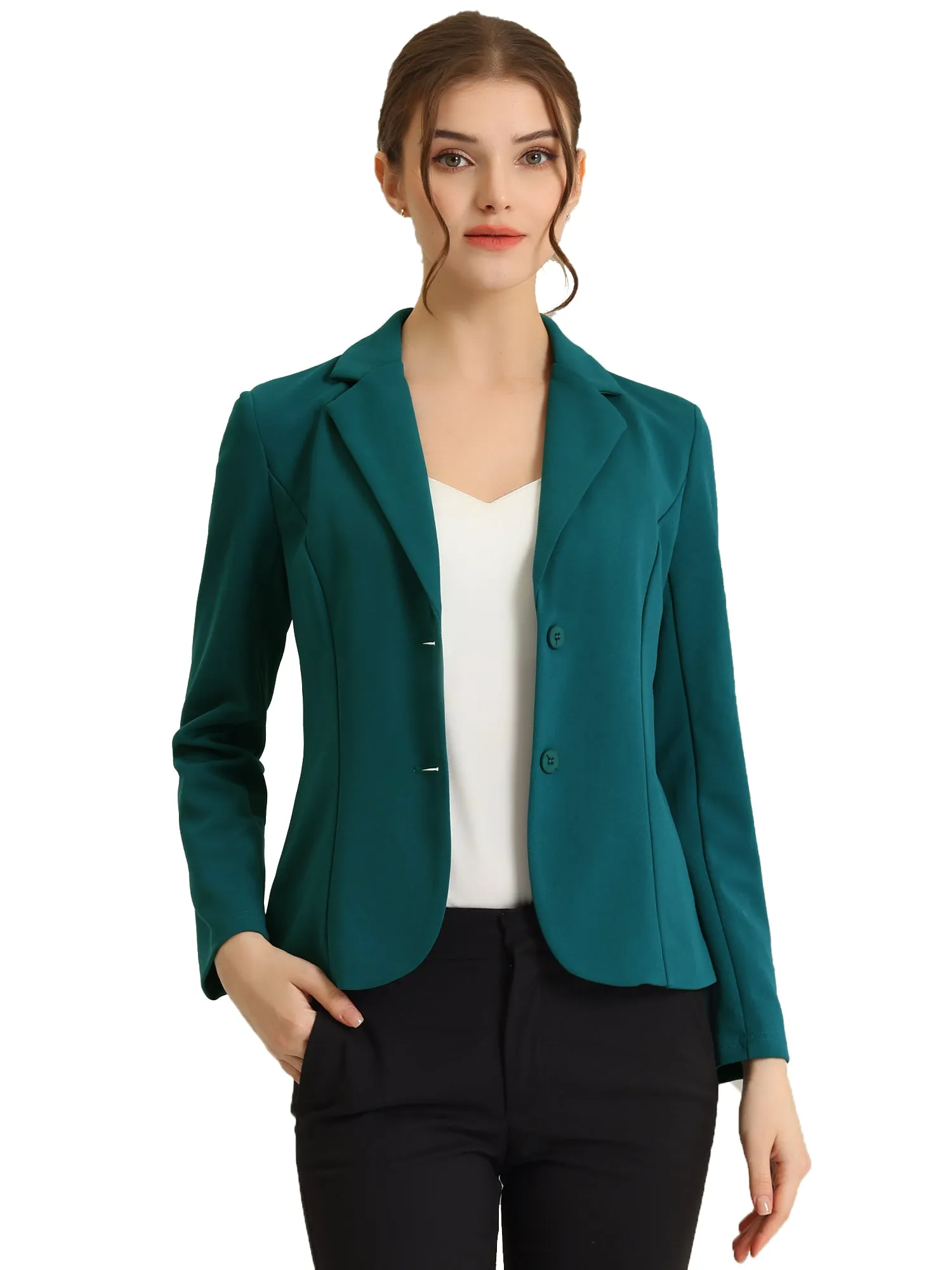 Stretch Notched Lapel Collar Work Office Jacket Blazer sold by Allegra K product image thumbnail 5