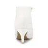 Pointed Toe Up Stiletto Kitten Heel Lace Booties sold by Allegra K