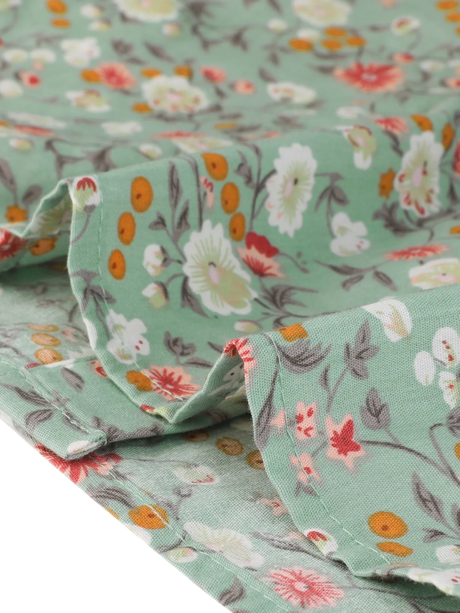 Summer Peter Pan Collar Button Front Vintage Floral Print Blouse sold by Allegra K product image thumbnail 5