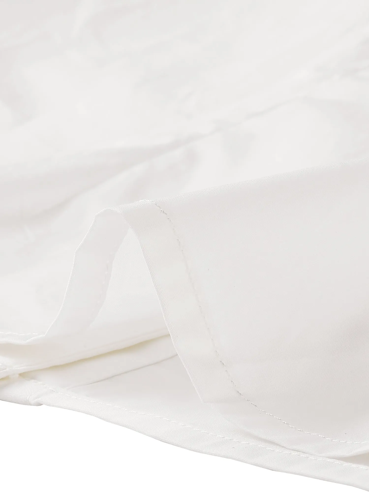 Puff Short Sleeve Turn Down Collared Office Button Down Shirt sold by Allegra K product image thumbnail 4