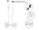 Adjustable Pre-tied Solid Party Prom Tuxedo Bowknot Bowtie sold by Allegra K