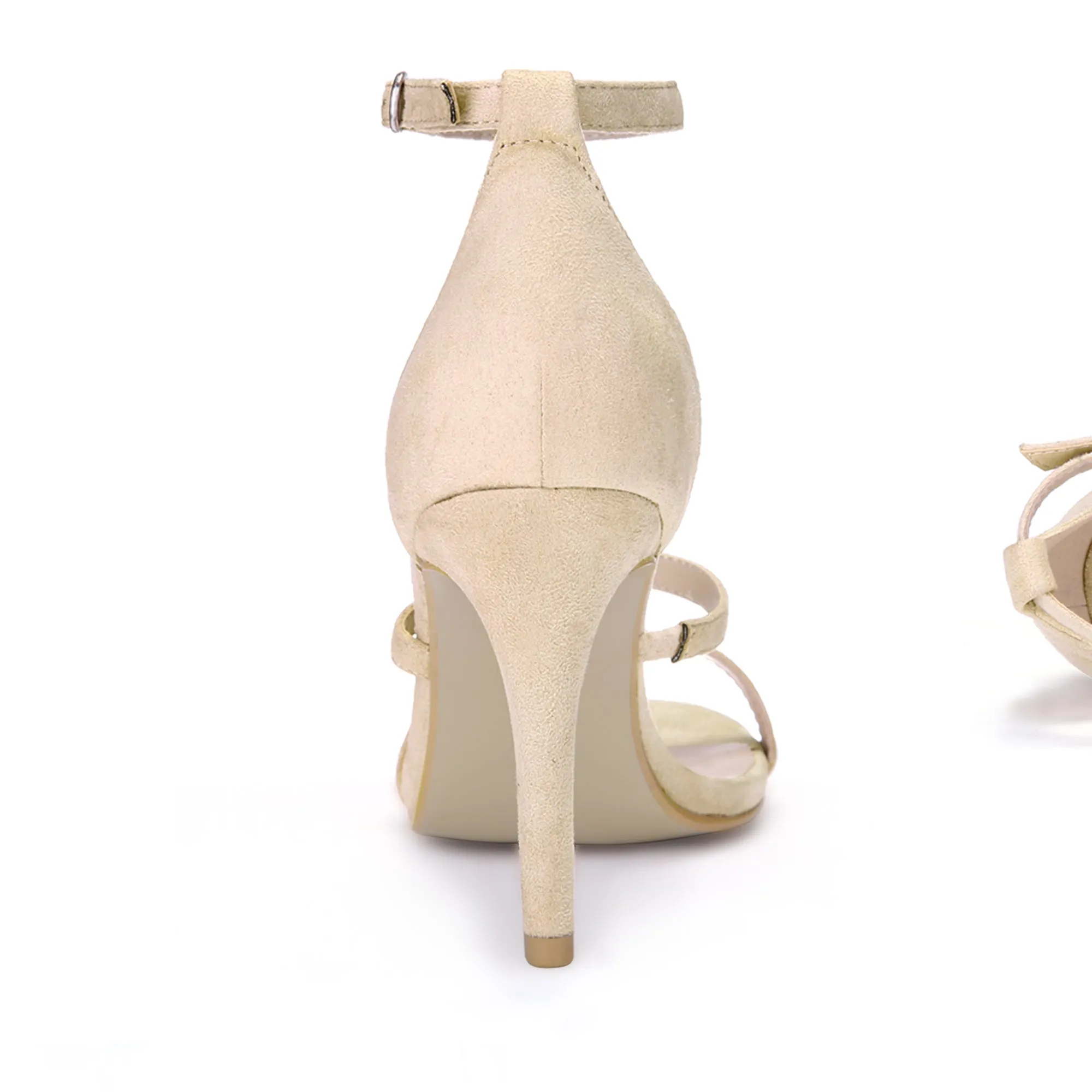 Open Toe Triple Straps Stiletto High Heel Sandals sold by Allegra K product image thumbnail 5