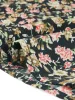 Peter Pan Collar Puff Short Sleeve Ruffle Smocked Floral Blouse sold by Allegra K