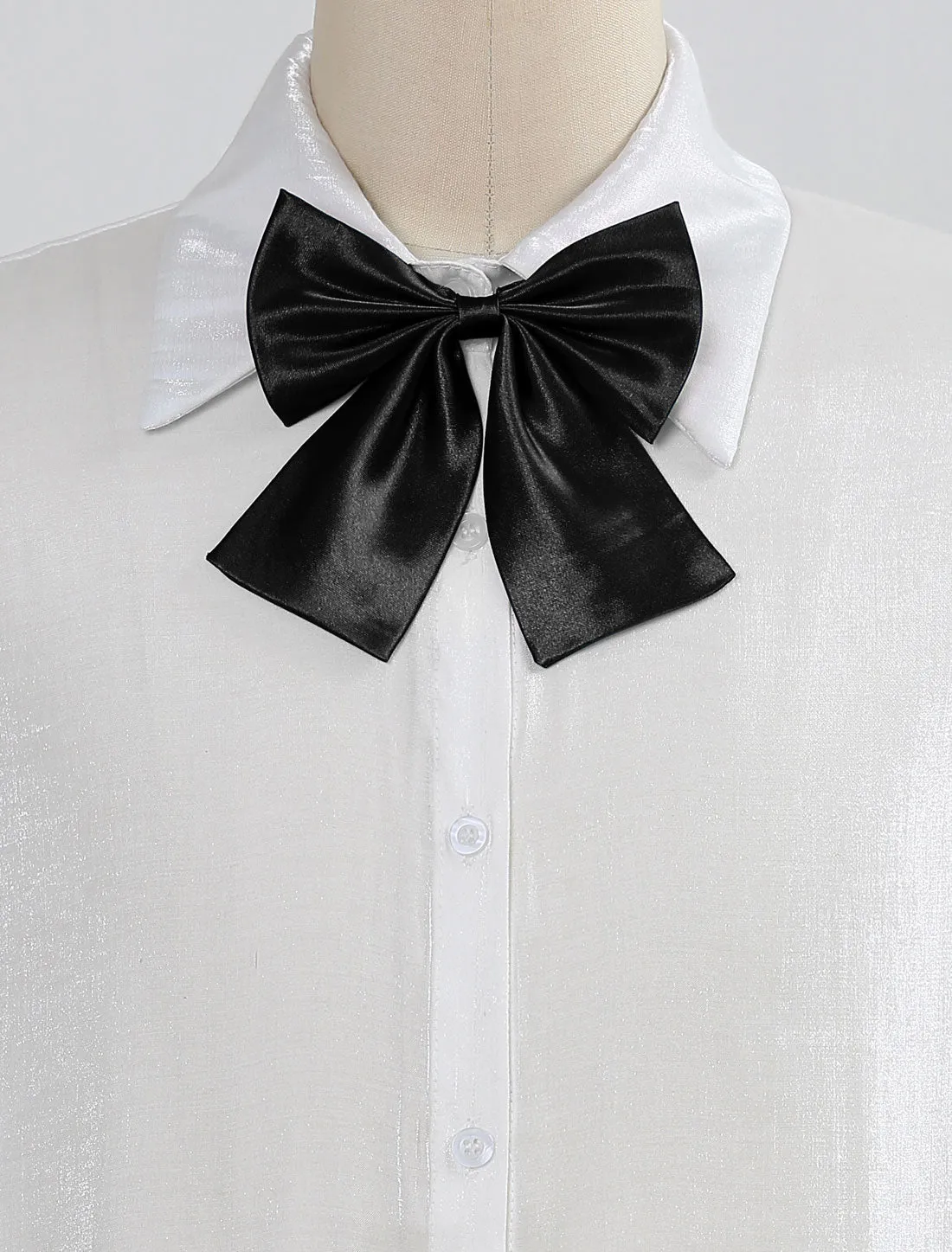 Pre-Tied Bowknot Bow Tie Adjustable Bowtie Solid Color sold by Allegra K product image thumbnail 2